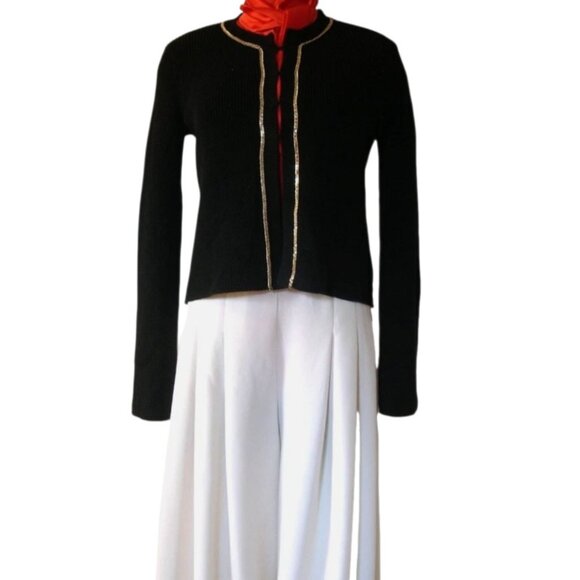 Maje Meridien Chain-Trim Cardigan Size 2 - Picture 4 of 16